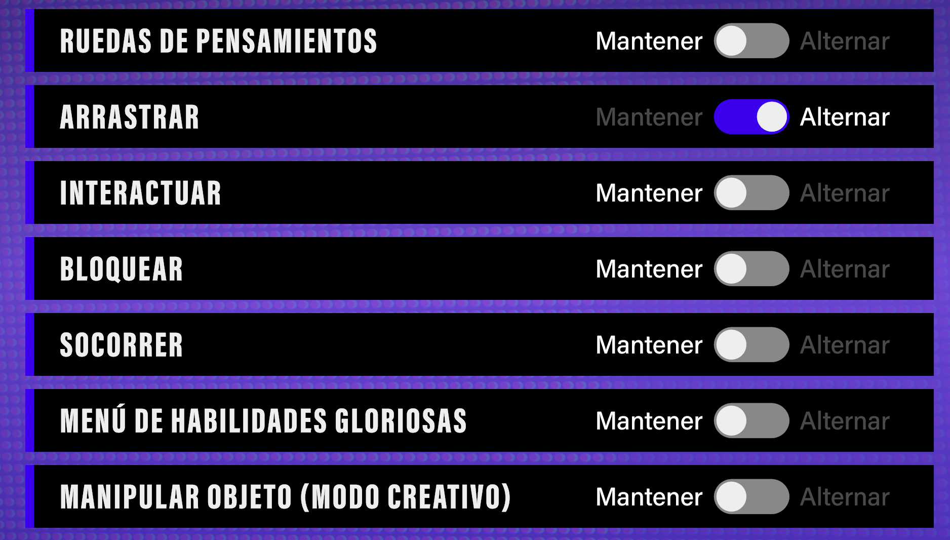 Configuración del juego2